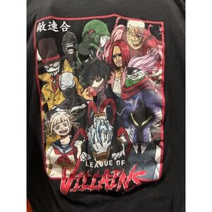 My Hero Academia League of Villains Black Graphic T-Shirt Mens Large Crunchyroll